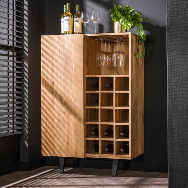 Barschränkchen im Industry und Loft Stil Akazie Massivholz