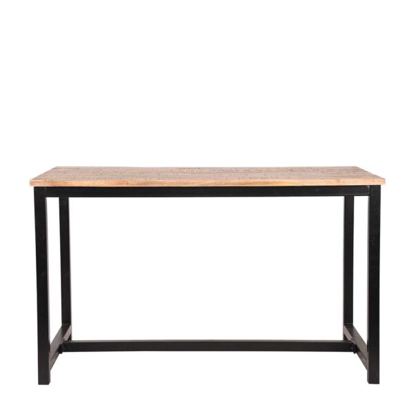 Tresentisch aus Mangobaum Massivholz und Metall 160 cm breit