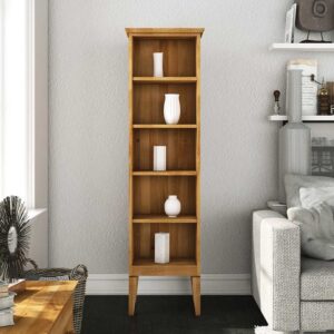 Bücherregal aus Wildeiche Massivholz 50 cm breit