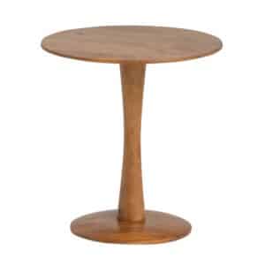 Beitisch Retro Stil aus Mangobaum Massivholz Cognac Braun